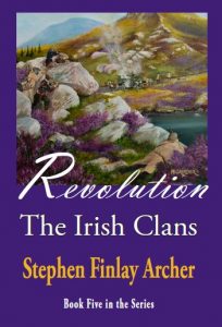 Cover art depicts a setting in Ireland where rebels abound.